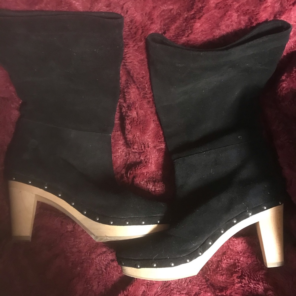 BANANA REPUBLIC/Black boots/SIZE 9M
